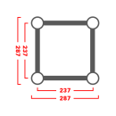 Traverse HOFKON 290-4 125cm - Sonderanfertigung