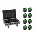 EUROLITE Set 8x AKKU Mini IP UP-4 QCL Spot MK2 + Case mit...