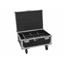 ROADINGER Flightcase 6x AKKU IP TL-3 QCL Trusslight CRMX mit Ladefunktion und Rollen