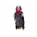 EUROPALMS Halloween Figur Clown Robby, animiert, 120cm - Animierte Figur mit Licht-, Sound- und Bewegungseffekten