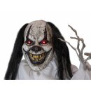 EUROPALMS Halloween Figur Clown Gildo, animiert, 120x16x80cm - Animierte Figur mit Licht- und Soundeffekten