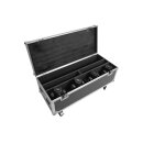 ROADINGER Flightcase 2x Eurolite LED TMH Bar S120 mit Rollen - Truhen-Case mit Lenkrollen