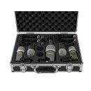 OMNITRONIC MIC 77-7LMH MK2 Schlagzeug-Mikrofonset - 7-teiliges Mikrofon-Komplettset für Drumsets