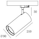 Deko-Light 3-Phasen-Spot - Horus, 30 W, 3000 K, Weiß