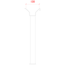 Showgear Mast-/Stangenhalterung mit ø 50mm Rohr