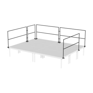 GLOBAL TRUSS Handlauf-Set für Outdoor Eventbühne 4x3m