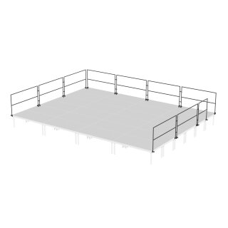 GLOBAL TRUSS Handlauf-Set für Outdoor Eventbühne 6x8m