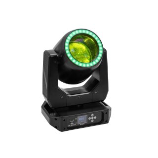 EUROLITE LED TMH-B120 Hypno Moving-Head Beam - LED-Moving-Head Beam mit Hypno-Ring, Farbrad, statischem Goborad, Prisma und Fokus