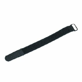 Klettband / Kabelbinder 50 x 5,0cm schwarz mit Metallring