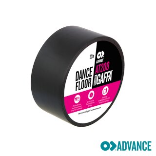 Advance AT208 PVC-Tanzbodenband Gaffa Tape 33m/50mm in schwarz