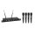 OMNITRONIC UHF-604 4-Kanal Funkmikrofon-System 823-832/863-865 MHz