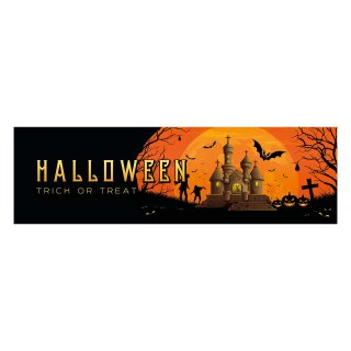 EUROPALMS Halloween Banner, Geisterhaus, 300x90cm