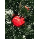 EUROPALMS LED Weihnachtskugel 6cm, rot 6x